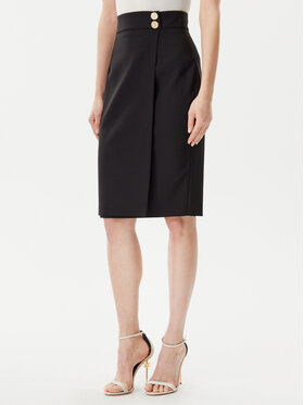ARTIGLI ARTIGLI Puzdrová sukňa ACGO000902 Čierna Slim Fit