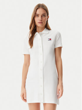 Tommy Jeans Tommy Jeans Ikdienas kleita Badge DW0DW20302 Écru Regular Fit
