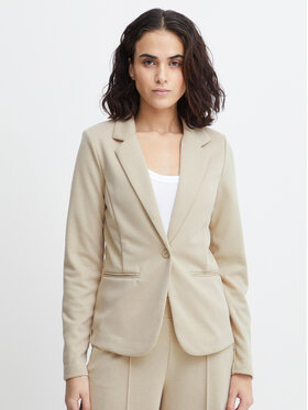 ICHI ICHI Marynarka 20113285 Beżowy Slim Fit
