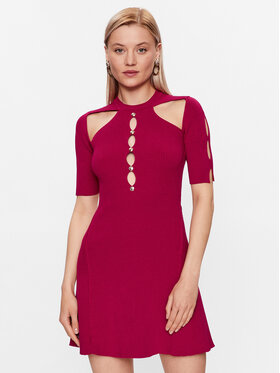 Pinko Pinko Robe en tricot 101227 A0TU Rouge Regular Fit