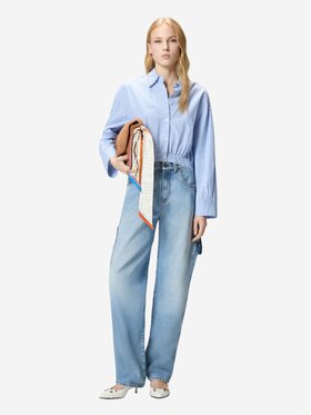 PINKO PINKO Koszula CHARITA CAMICIA BASTONETTO CON Błękitny Regular Fit