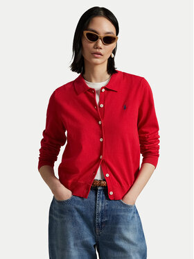 Polo Ralph Lauren Polo Ralph Lauren Kardigán 211959285002 Piros Slim Fit