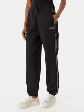 Guess Guess Pantaloni trening V5BB23 KCX22 Negru Wide Leg