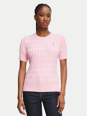 Tommy Hilfiger Tommy Hilfiger Пуловер WW0WW38744 Розов Regular Fit
