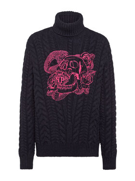 PHILIPP PLEIN PHILIPP PLEIN S dlouhým rukávem 11779 Světle modrá Regular Fit