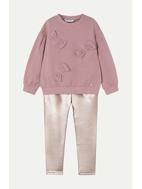 Mayoral Mayoral Set majica dugih rukava i leggins 4707 Ružičasta Regular Fit