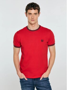 BIG STAR BIG STAR T-Shirt POLIAS_603_150 Czerwony Basic Fit