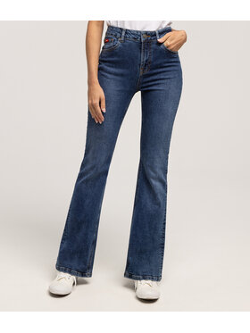 Lee Cooper Lee Cooper Jeansy BECCA 2418 Niebieski Bootcut Fit
