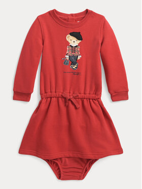 Polo Ralph Lauren Polo Ralph Lauren Ежедневна рокля Bearfleecedr 310920454001 Червен Regular Fit