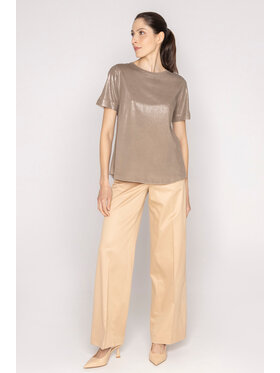 Deni Cler Milano Deni Cler Milano Spodnie materiałowe W-DC-5205-D2-E4-13-1 Beżowy Loose Fit