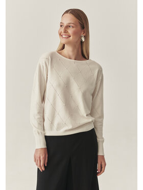 TATUUM Tatuum Sweter AZAKI Écru Classic Fit