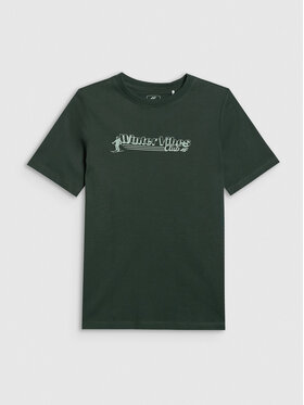 4F 4F T-Shirt APRES SKI Zielony ciemny Regular Fit