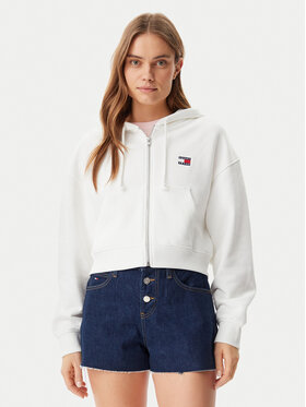 Tommy Jeans Tommy Jeans Majica dugih rukava DW0DW21355 Bijela Boxy Fit