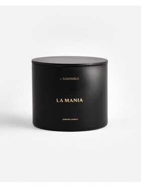 La Mania La Mania Świeca L'admirable Noir Czarny