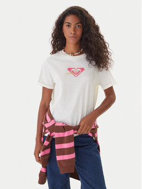 Roxy Roxy Tričko Oceanregular ERJZT06078 Écru Regular Fit