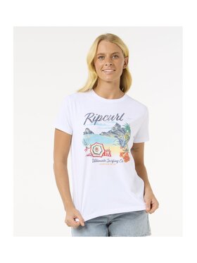 Rip Curl Rip Curl T-Shirt Crystal Standard Tee Biały Standard Fit