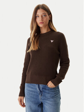 Guess Jeans Guess Jeans Svetr W4BR08 Z3HM1 Hnědá Regular Fit