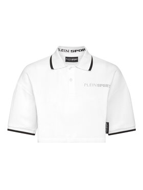 Plein Sport Plein Sport Polo 12965 Biały Regular Fit