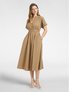 Elena Mirò Elena Mirò Sukienka koktajlowa 7002P000307N022 Kremowy A-Line Fit