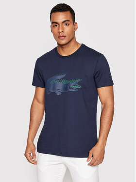 Lacoste Lacoste T-Shirt TH0204 Σκούρο μπλε Slim Fit