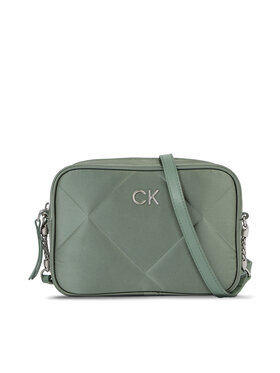Calvin Klein Calvin Klein Sac à main Re-Lock Quilt Camera Bag - Satin K60K611535 Vert