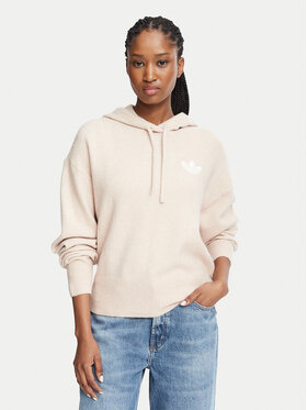 adidas adidas Bluza Essentials KR9159 Beżowy jasny Loose Fit