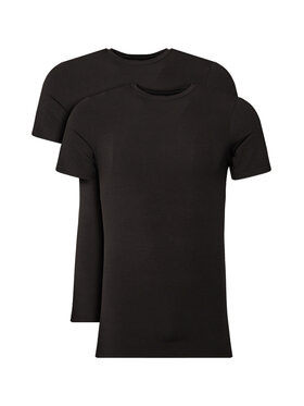 Resteröds Resteröds Set 2 majice 27040 2 Crna Slim Fit