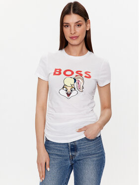 Boss Boss Póló 50484941 Fehér Slim Fit
