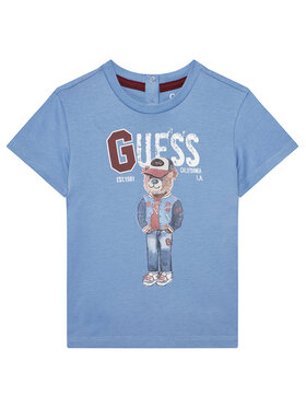 Guess Guess T-Shirt N5YI22 K8HM4 Blau Regular Fit