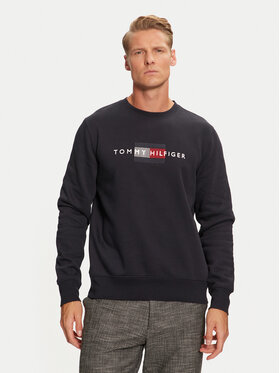 Tommy Hilfiger Tommy Hilfiger Bluza MW0MW35541 Granatowy Regular Fit