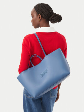 Tommy Jeans Tommy Jeans Käekott Tjw Must Tote AW0AW19051 Helesinine
