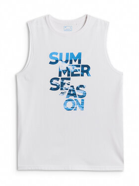 4F 4F Tank top BEACHWEAR Biały Regular Fit