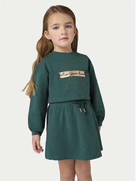 Mayoral Mayoral Set bluză și rochie 4927 Verde Regular Fit