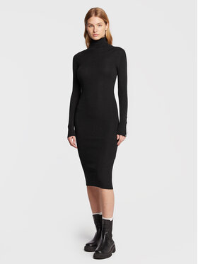 Iceberg Iceberg Úpletové šaty 22II2P0AH027010 Čierna Slim Fit