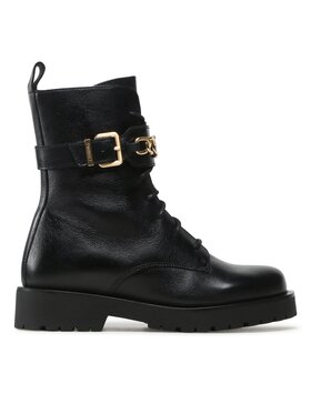 TWINSET TWINSET Šnurovacia obuv 232TCP060 Čierna