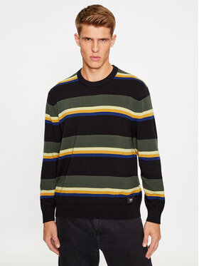 Vans Vans Sweatshirt Tacuba Stripe Crew Sweater VN000F50CM31 Schwarz Regular Fit