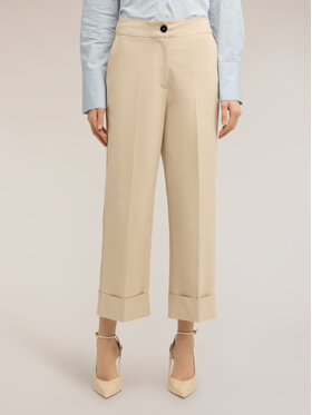 Motivi Motivi Pantaloni di tessuto P050Q004398N002 Crema Regular Fit