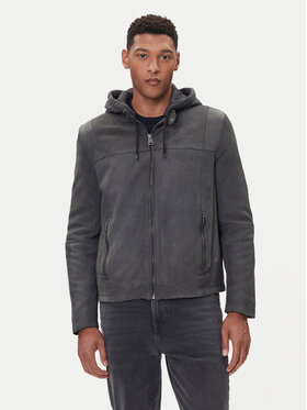 Milestone Milestone Kožená bunda MSRenaldo 531006 60725 Sivá Regular Fit