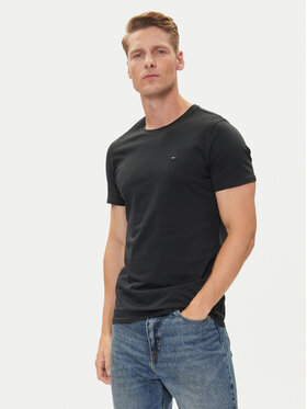 Tommy Jeans Tommy Jeans T-shirt DM0DM04411 Crna Slim Fit