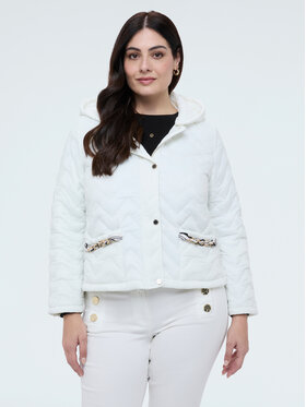 Fiorella Rubino Fiorella Rubino Kurtka puchowa F033T001464N011 Biały A-Line Fit