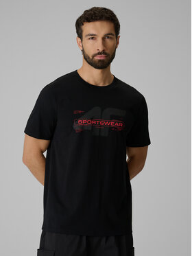4F 4F T-Shirt BRAND CODE Czarny Regular Fit