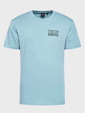 Deus Ex Machina Deus Ex Machina T-Shirt Good Luck DMF221428D Blau Regular Fit
