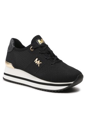 MICHAEL Michael Kors MICHAEL Michael Kors Сникърси Monique Knit Trainer 43F1MQFSBD Черен