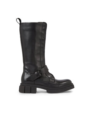 Tommy Hilfiger Tommy Hilfiger Zimske čizme Cool Monochromatic Bikerboot FW0FW07338 Crna