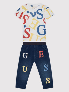 Guess Guess Komplet t-shirt i spodnie H2YI02 K5M20 Granatowy Regular Fit