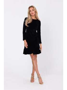 Made of Emotion Made of Emotion Sukienka koktajlowa M765 Czarny Modern Fit