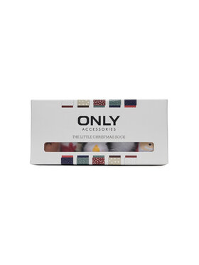 ONLY ONLY Sada 5 párů dámských vysokých ponožek 15302304 Barevná