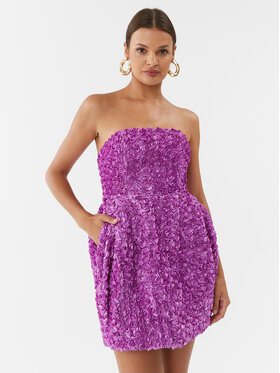 ROTATE ROTATE Rochie cocktail 3D Flower 1111302066 Violet Regular Fit