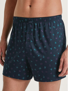 Calida Calida Szorty materiałowe 24589 Granatowy Regular Fit