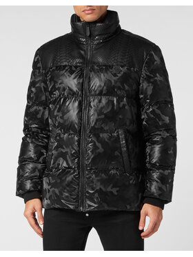 PHILIPP PLEIN PHILIPP PLEIN Kurtka puchowa 18817 Czarny Regular Fit